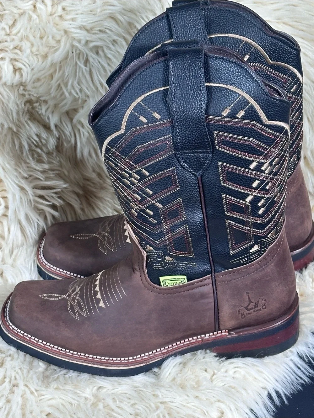 Cheyenne Men's Brown Western Work Boots
